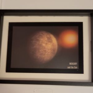 Mercury and the Sun 3D Card with frame wall decoration 6.5" T x 8.5"L